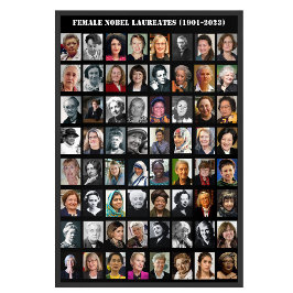 Póster Todas las mujeres ganadoras del Nobel entre 1901 y