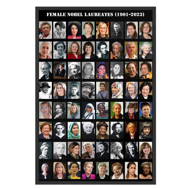 Póster Todas las mujeres ganadoras del Nobel entre 1901 y (Subido por el creador)