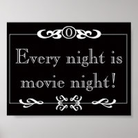 Todas Las Noches Es Poster De Noche De Cine