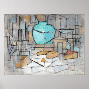 Póster Todavía de Piet Mondrian vida con Gingerpot II