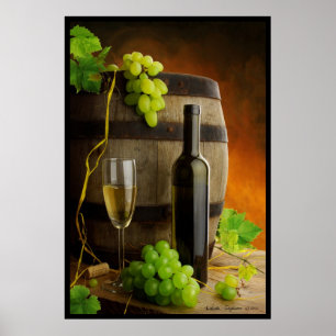 Póster Todavía del vino vida