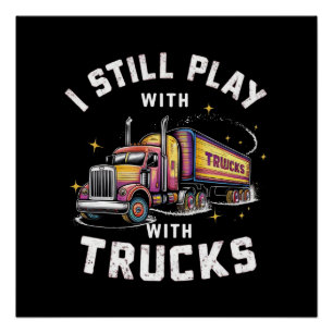 PÓSTER TODAVÍA JUEGO CON CAMIONES