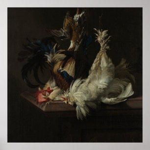 Póster Todavía la vida con aves de corral, van Aelst