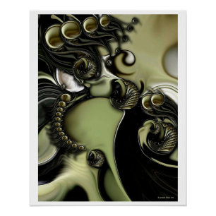 Póster "Todavía la vida con el movimiento confuso", brill