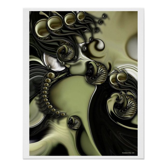 Póster "Todavía la vida con el movimiento confuso", brill (Anverso)