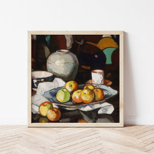 Póster Todavía la vida, manzanas y jabón   Samuel John Pe