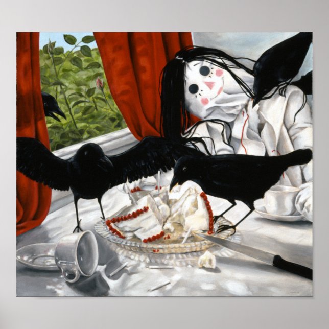 Póster "Todavía la vida perturbada por los cuervos" de Ce (Frente)