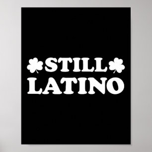 Póster Todavía Latino Con Día De San Patricio De Shamrock