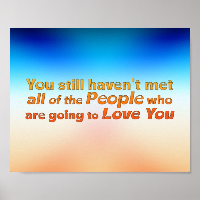 Póster Todavía no te has conocido... (Frente)