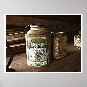 Póster Todavía pinte la vida de las latas