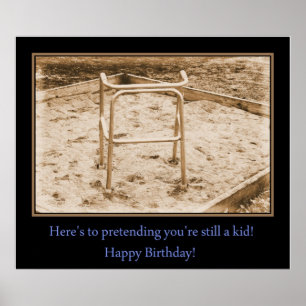 Póster Todavía un niño... ¡Feliz cumpleaños!