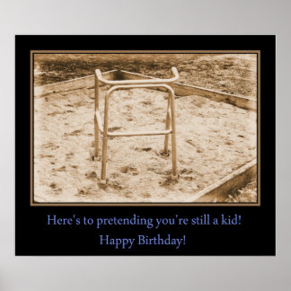 Póster Todavía un niño... ¡Feliz cumpleaños!