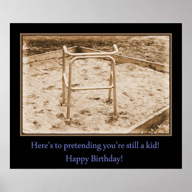 Póster Todavía un niño... ¡Feliz cumpleaños! (Frente)