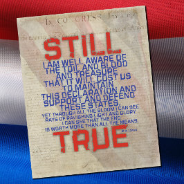 PÓSTER TODAVÍA VERDADERO JOHN ADAMS AMERICA CITA