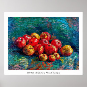 Póster Todavía vida con las manzanas de Vincent van Gogh