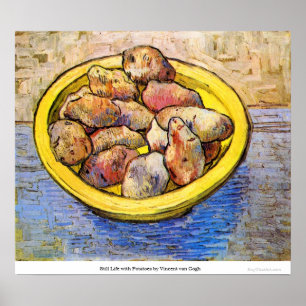 Póster Todavía vida con las patatas de Vincent van Gogh