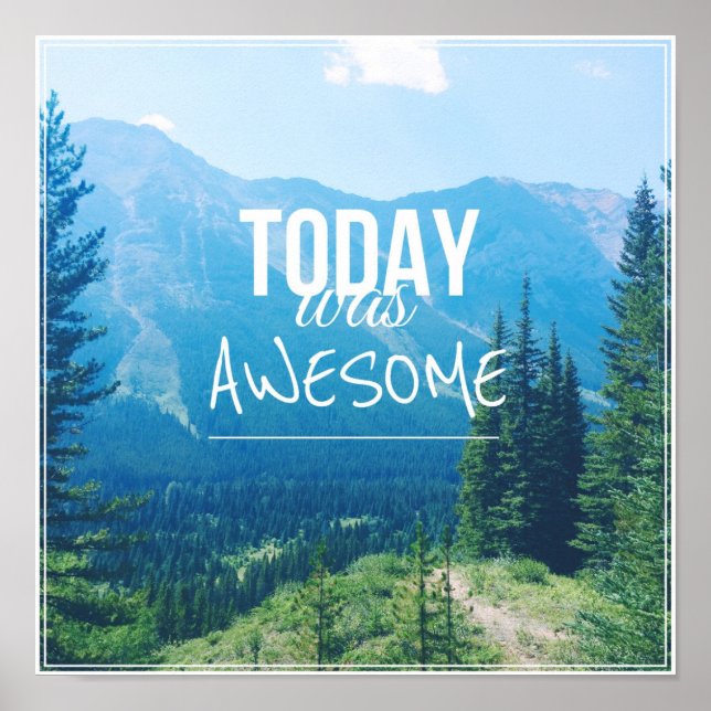 Póster Today Was Awesome (Frente)