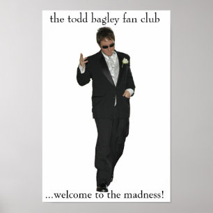 Póster todd bagley fan club poster