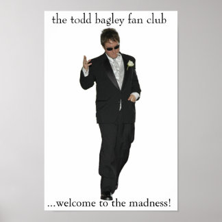 Póster todd bagley fan club poster
