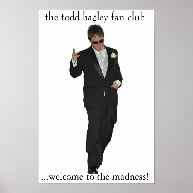 Póster todd bagley fan club poster (Frente)