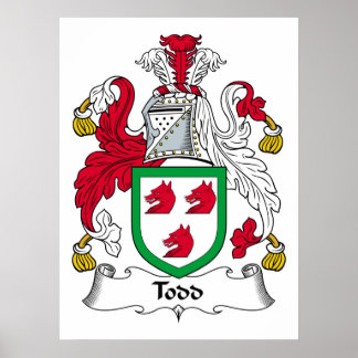 Póster Todd Family Crest