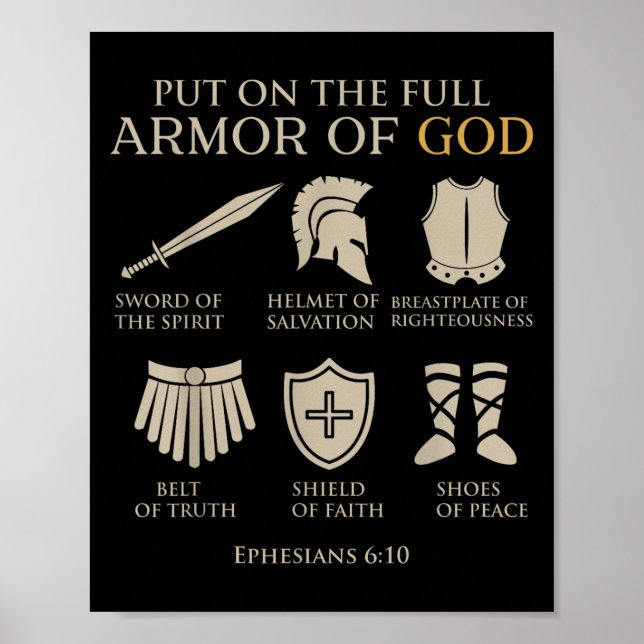 Póster Toddler Boy Armor Of God Brother Son Men Kid Chris (Frente)