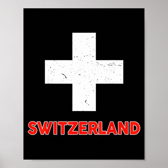 Póster Toddler Swiss-shirt Switzerland Flag Baby Kids Boy (Frente)