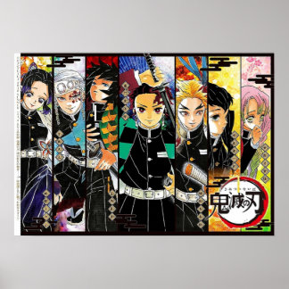 Póster todo caracter kimestu no yaiba
