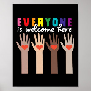 Póster Todo El Mundo Es Bienvenida Aquí, Profesor Idaho Y