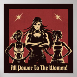 Póster Todo el poder a las mujeres