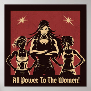 Póster Todo el poder a las mujeres
