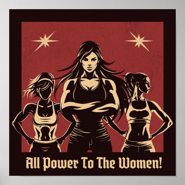 Póster Todo el poder a las mujeres (Frente)