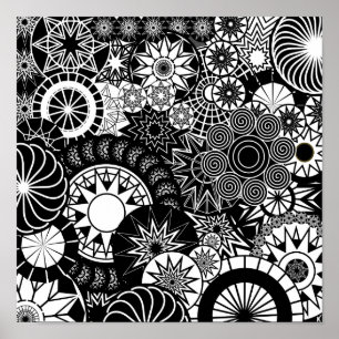 Póster Todo el poster de B y de W