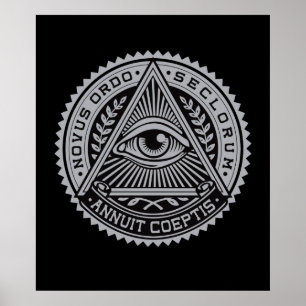 Póster Todo el poster del ojo que ve