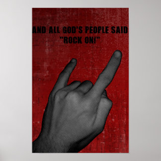 Póster ¡Todo el pueblo de Dios Rockeó!