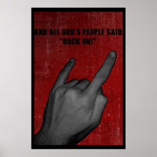 Póster ¡Todo el pueblo de Dios Rockeó!