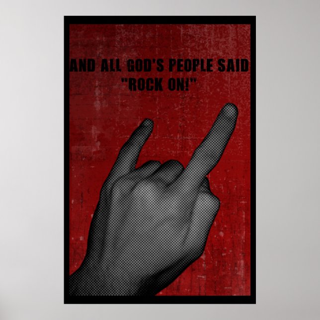 Póster ¡Todo el pueblo de Dios Rockeó! (Frente)