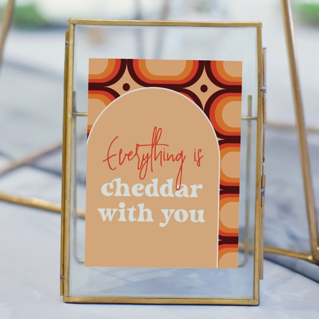 Póster Todo Es Cheddar Con Tu Rótulo Boda (Subido por el creador)