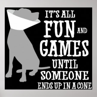 Póster Todo es diversión y juegos hasta que alguien termi