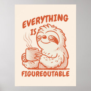 Póster Todo Es Figureoutable - Eslora Motivacional