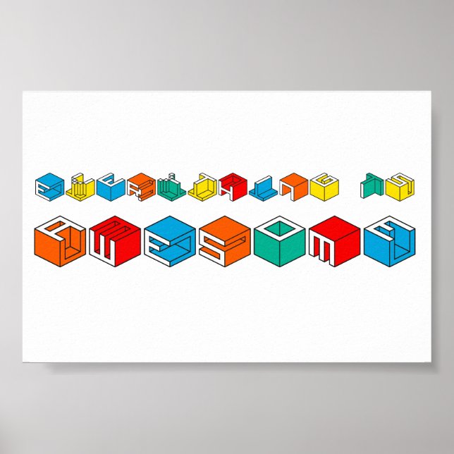 Póster Todo es impresionante (Frente)