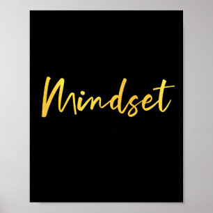 Póster Todo Es Mentalidad Inspiracional Mente Motivación