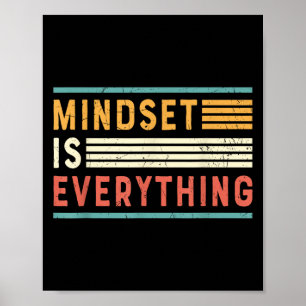 Póster Todo es motivación mental Inspiradora