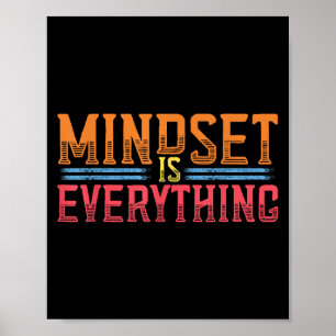 Póster Todo es motivación mental Inspiradora