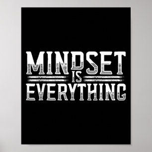 Póster Todo es motivación mental Inspiradora