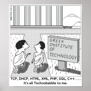 Póster Todo es tecnobabble para mí