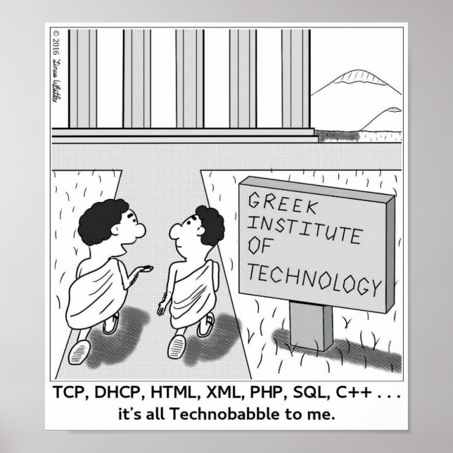 Póster Todo es tecnobabble para mí (Frente)