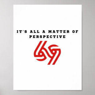 Póster Todo es un Pegatina de perspectiva