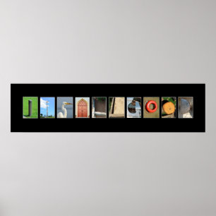 Póster todo está bien escrito con letras de foto