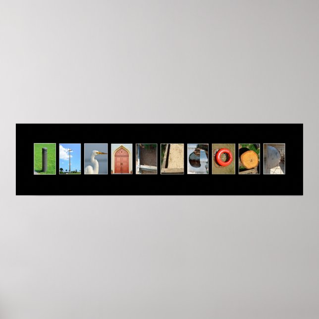 Póster todo está bien escrito con letras de foto (Frente)